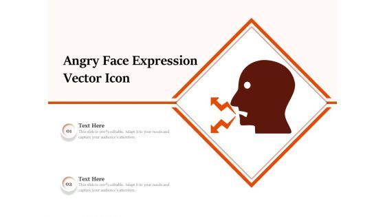 Angry Face Expression Vector Icon Ppt PowerPoint Presentation File Vector PDF