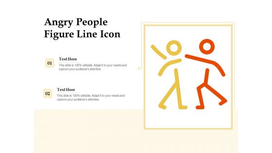 Angry People Figure Line Icon Ppt PowerPoint Presentation File Gridlines PDF