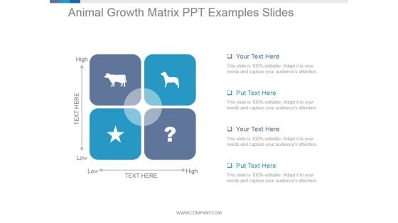 Animal Growth Matrix Ppt PowerPoint Presentation Sample Animal Growth Matrix Ppt PowerPoint Presentation Sample