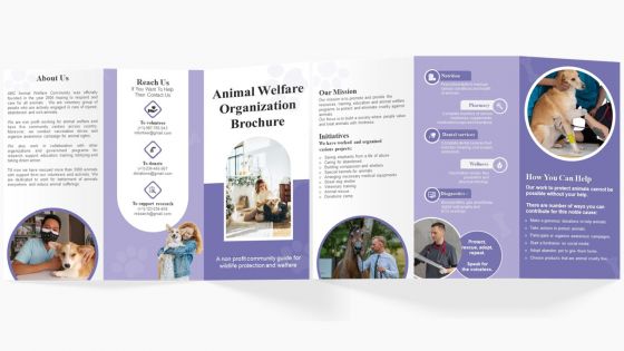 Animal Welfare Organization Brochure Trifold