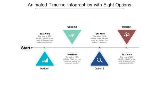 Animated Timeline Infographics With Eight Options Ppt PowerPoint Presentation Slides Themes