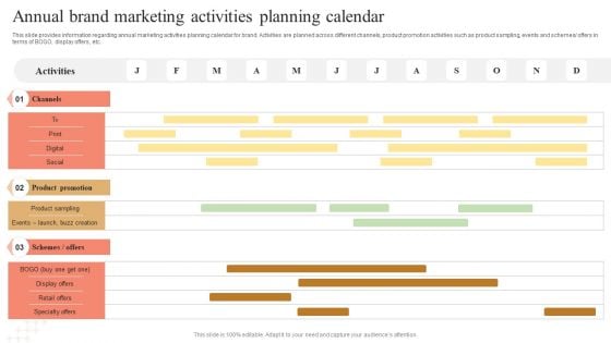 Annual Brand Marketing Activities Planning Calendar Pictures PDF