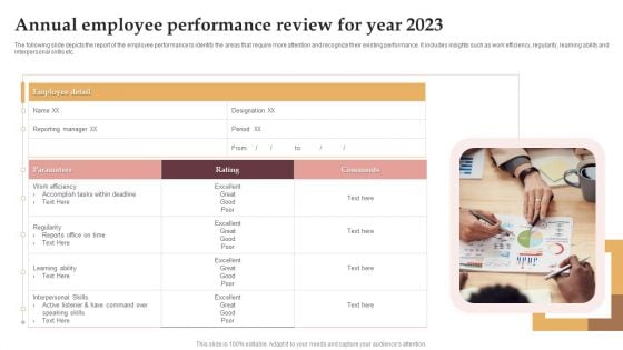 Annual Employee Performance Review For Year 2023 Guidelines PDF
