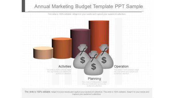 Annual Marketing Budget Template Ppt Sample