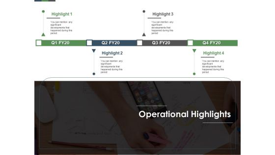 Annual Operative Action Plan For Organization Operational Highlights Ppt Slides Elements PDF