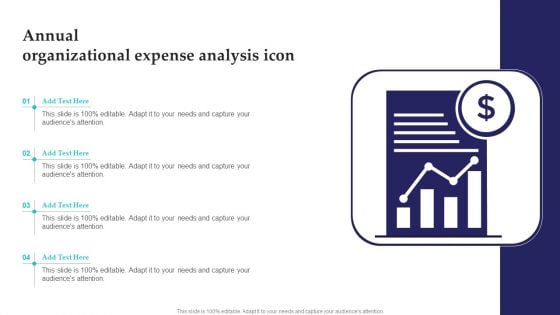 Annual Organizational Expense Analysis Icon Pictures PDF