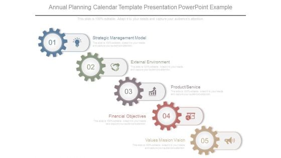 Annual Planning Calendar Template Presentation Powerpoint Example