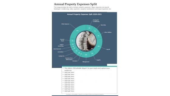 Annual Property Expenses Split One Pager Documents Annual Property Expenses Split One Pager Documents