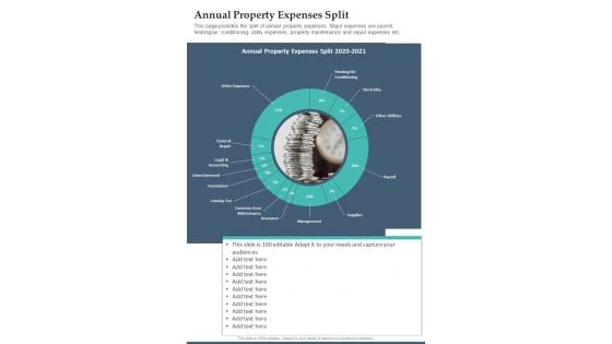 Annual Property Expenses Split One Pager Documents