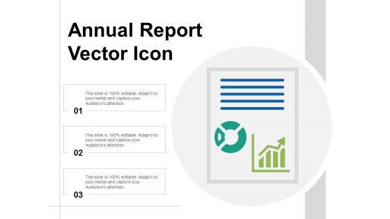 Annual Report Vector Icon Ppt Powerpoint Presentation File Gridlines