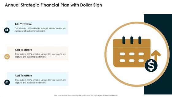 Annual Strategic Financial Plan With Dollar Sign Structure PDF