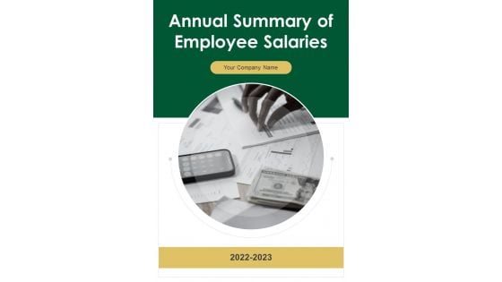 Annual Summary Of Employee Salaries One Pager Documents Annual Summary Of Employee Salaries One Pager Documents