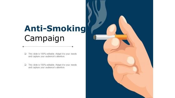 Anti Smoking Campaign Ppt PowerPoint Presentation Icon Graphics