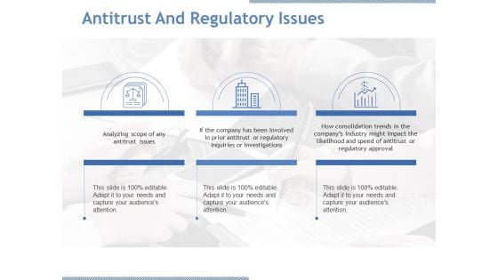 Antitrust And Regulatory Issues Ppt PowerPoint Presentation Professional Show