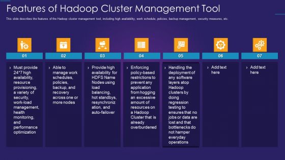 Apache Hadoop IT Features Of Hadoop Cluster Management Tool Sample PDF