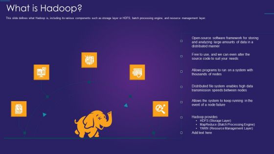 Apache Hadoop IT What Is Hadoop Mockup PDF