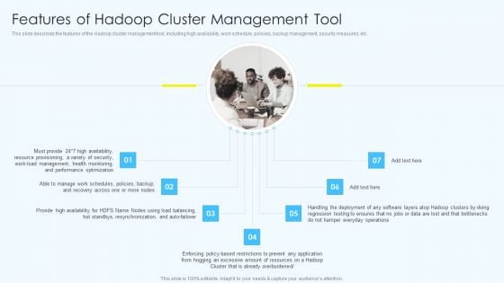 Apache Hadoop Software Deployment Features Of Hadoop Cluster Management Tool Elements PDF