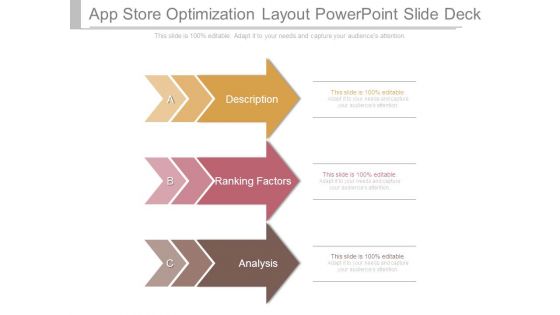 App Store Optimization Layout Powerpoint Slide Deck