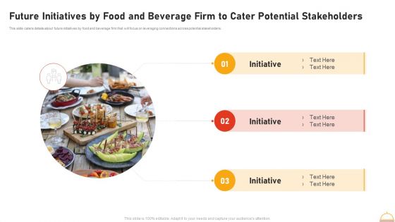 Appetizers Company Investor Funding Future Initiatives By Food And Beverage Firm To Cater Potential Stakeholders Professional PDF