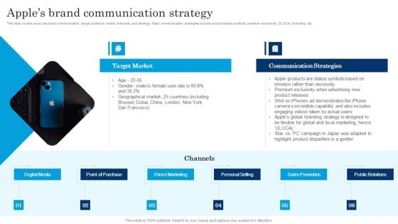 Apples Brand Communication Strategy Executing Brand Communication Strategy Elements PDF