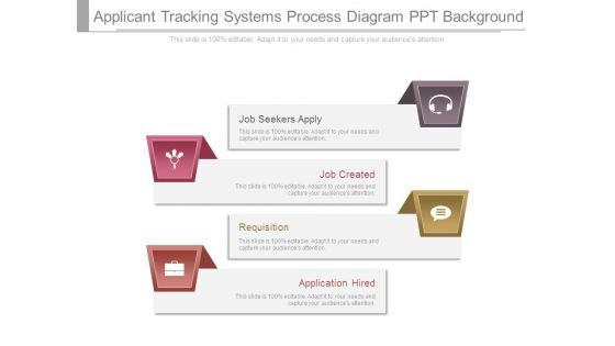 Applicant Tracking Systems Process Diagram Ppt Background