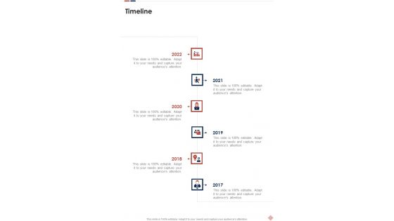 Application Development Freelance Proposal Timeline One Pager Sample Example Document