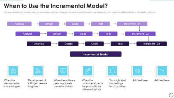 Application Development Life Cycle When To Use The Incremental Model Sample PDF