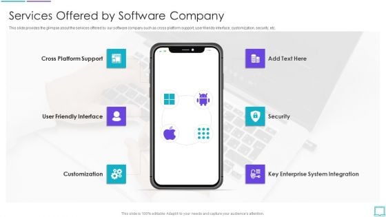 Application Development Startup Services Offered By Software Company Elements PDF Application Development Startup Services Offered By Software Company Elements PDF