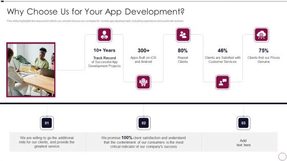 Application Development Why Choose Us For Your App Development Formats PDF