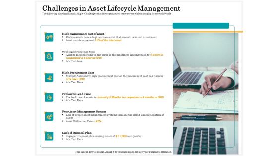 Application Life Cycle Analysis Capital Assets Challenges In Asset Lifecycle Management Formats PDF