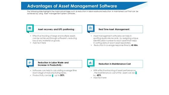 Application Lifecycle Management ALM Advantages Of Asset Management Software Sample PDF