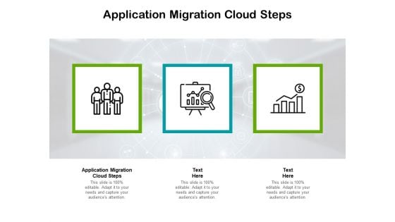 Application Migration Cloud Steps Ppt PowerPoint Presentation Model Demonstration Cpb Pdf