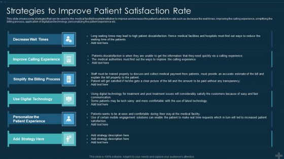 Application Patient Satisfaction Tactics Enhance Clinical Results Strategies To Improve Patient Brochure PDF