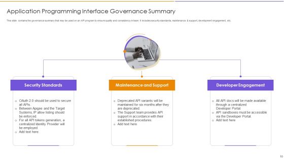 Application Programming Interface Governance Ppt PowerPoint Presentation Complete With Slides Slide10