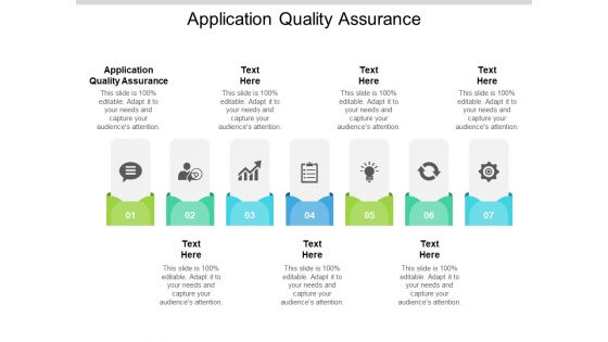 Application Quality Assurance Ppt PowerPoint Presentation Model Inspiration Cpb Pdf
