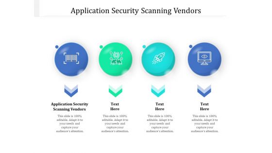 Application Security Scanning Vendors Ppt PowerPoint Presentation Outline Background Image Cpb Pdf