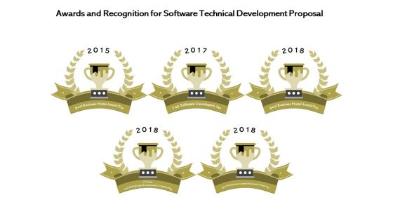 Application Technology Awards And Recognition For Software Technical Development Proposal Pictures PDF Application Technology Awards And Recognition For Software Technical Development Proposal Pictures PDF