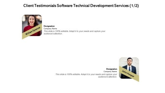 Application Technology Client Testimonials Software Technical Development Services Ideas PDF