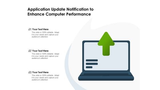 Application Update Notification To Enhance Computer Performance Ppt PowerPoint Presentation Portfolio Example PDF