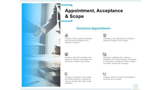 Appointment Acceptance And Scope Ppt PowerPoint Presentation Infographic Template Summary