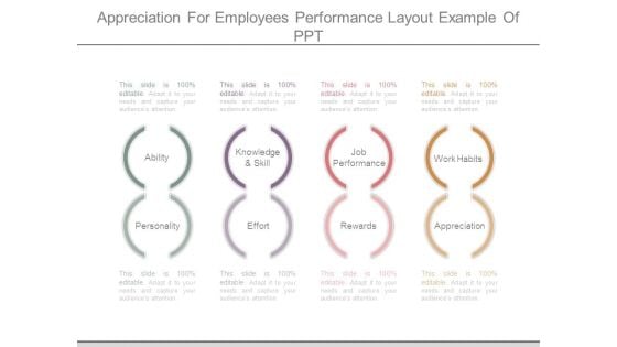 Appreciation For Employees Performance Layout Example Of Ppt Appreciation For Employees Performance Layout Example Of Ppt