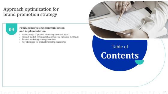 Approach Optimization For Brand Promotion Strategy Ppt PowerPoint Presentation Complete Deck With Slides