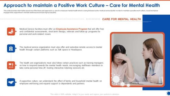 Approach To Maintain A Positive Work Culture Care For Mental Health Download PDF