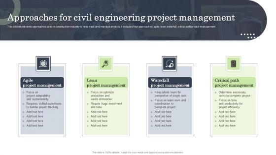 Approaches For Civil Engineering Project Management Topics PDF