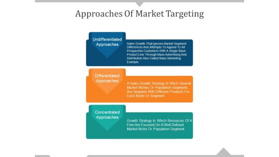 Approaches Of Market Targeting Ppt PowerPoint Presentation Icon Outline