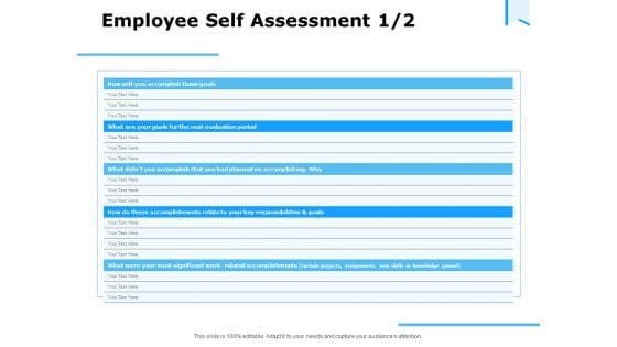 Approaches Talent Management Workplace Employee Self Assessment Diagrams PDF