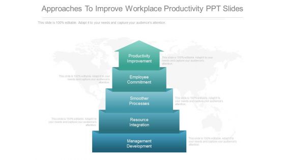 Approaches To Improve Workplace Productivity Ppt Slides Approaches To Improve Workplace Productivity Ppt Slides