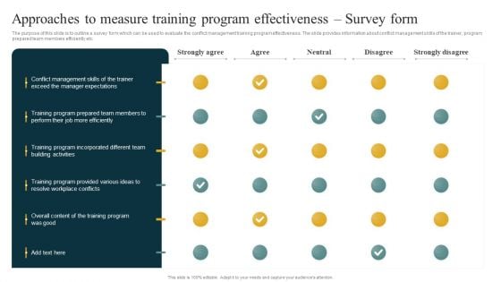 Approaches To Measure Training Program Effectiveness Survey Form Managing Organizational Clipart PDF Approaches To Measure Training Program Effectiveness Survey Form Managing Organizational Clipart PDF