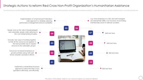 Approaches To Modify Humanitarian Aid And Achieve Entity Goals Strategic Actions To Reform Guidelines PDF