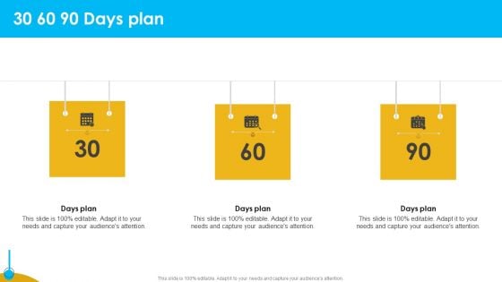 Approaches To Targeting New Customers In Various Markets 30 60 90 Days Plan Brochure PDF